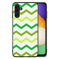 Samsung Galaxy A13 5G | A04s Back Case Zigzag Groen - thumbnail