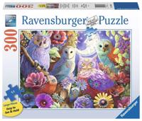 Ravensburger puzzel 300 stukjes schitterende nachtuilen - thumbnail