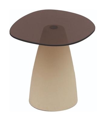 Sohome Organische Salontafel 'Jacky' Glas en betonlook, 50 x 43cm