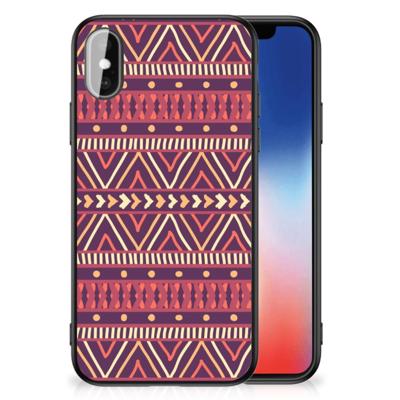 iPhone X | Xs Back Case Aztec Paars