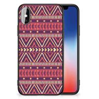 iPhone X | Xs Back Case Aztec Paars - thumbnail