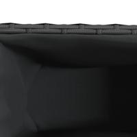 VidaXL Plantenbakken met wielen 2 st 107x32x38 cm poly rattan zwart - thumbnail