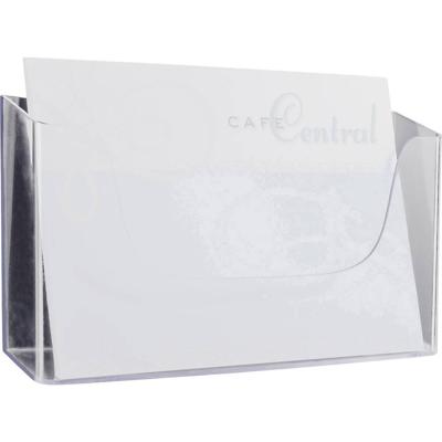 Sigel acrylic LH118 Folderhouder (wandmodel) Transparant DIN A4 liggend 1 stuk(s) Aantal vakken: 1 (b x h x d) 330 x 172 x 55 mm