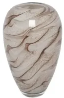 Countryfield vaas glas marmer 21x34cm bruin - thumbnail