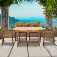 Artistiq Living Tuinset 'Larissa' 4 stoelen + 1 uitschuifbare tafel, Acaciahout - thumbnail