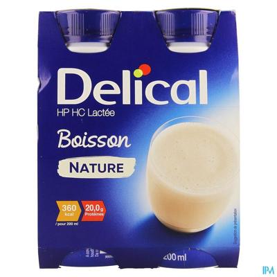 Delical Melkdrank Hphc Natuur 4x200ml Nf