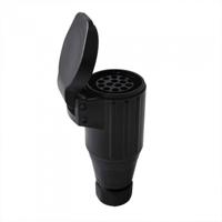 ProPlus zwevende stekkerdoos PVC 13 polig zwart - thumbnail