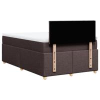 Boxspring met matras stof donkerbruin 120x200 cm - thumbnail