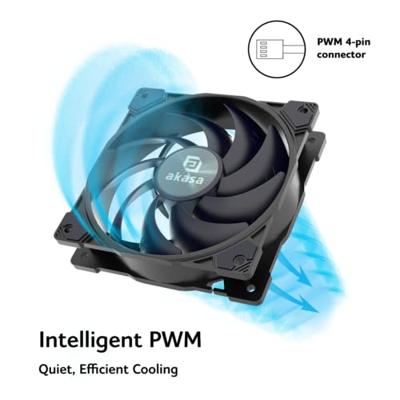 Akasa Alucia SM12 Computer behuizing Ventilator 12 cm Zwart 1 stuk(s) Akasa Alucia SM12 Computer behuizing Ventilator 12 cm Zwart 1 stuk(s)