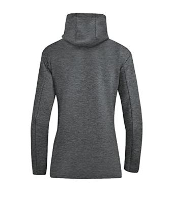 JAKO 6829D Jas Met Kap Premium Basics Dames - Antraciet Gemeleerd - 40