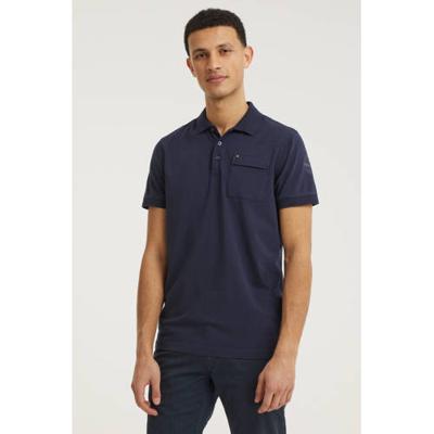 Short sleeve polo stretch jersey sky captain