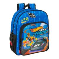 Schoolrugzak Hot Wheels Let's race Blauw Zwart 32 x 38 x 12 cm - thumbnail