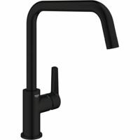 Grohe QuickFix Start verhoogde keukenmengkraan hoekig mat zwart - thumbnail