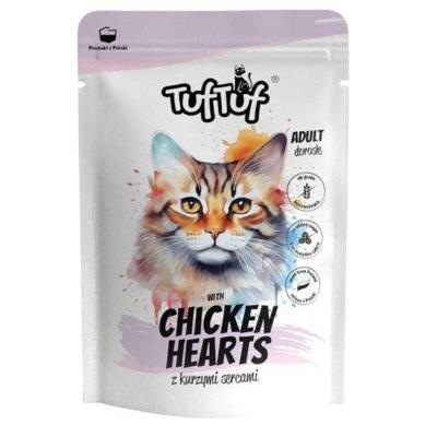 TUF TUF with chicken hearts - nat kattenvoer - 100g