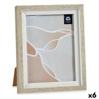 Fotolijsten 18,8 x 23,8 x 2 cm Kristal Beige Wit Plastic (6 Stuks) - thumbnail
