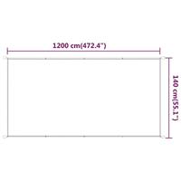 Luifel verticaal 140x1200 cm oxford stof wit - thumbnail