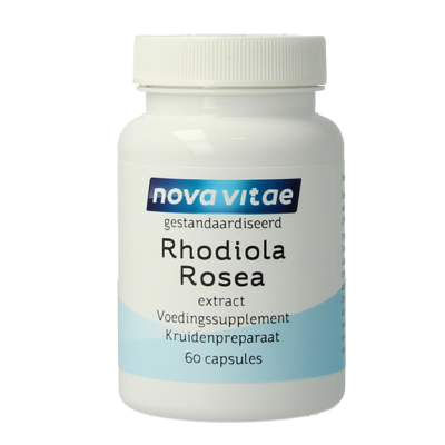 Nova Vitae Rhodiola rosea extract 60 Vegetarische capsules Nova Vitae Rhodiola rosea extract 60 Vegetarische capsules