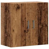 Wandkast 60x31x60 cm bewerkt hout oud houtkleurig - thumbnail