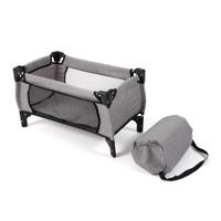 Poppen Reisbedje Deluxe - Melange Grijs - thumbnail