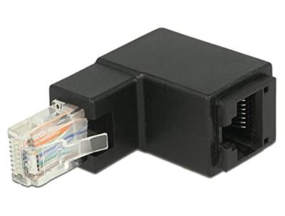 Delock RJ45 Netwerk Adapter [1x RJ45-stekker - 1x RJ45-bus] 0 mm Zwart