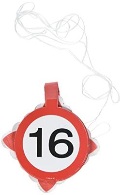 16 Jaar Verkeersbord Slinger met Onderhanger - thumbnail