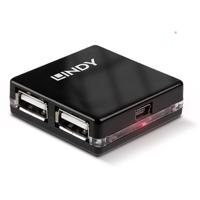 Hub USB LINDY 42742 Zwart - thumbnail