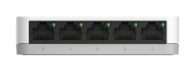 D-Link GO-SW-5G/E D-Link GO-SW-5G - Switch - unmanaged - 5 x 10/100/1000 Netwerk switch 5 poorten 1 GBit/s