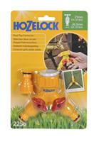 Hozelock dubbele kraanverbinder met afsluiters - thumbnail