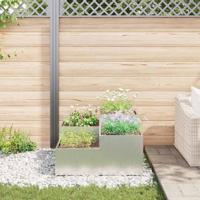 Tuin Bloempot Zilver 80 x 80 x 48 cm Gegalvaniseerd staal - thumbnail