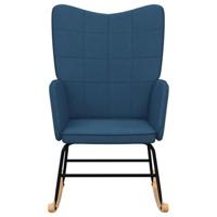 Schommelstoel stof blauw - thumbnail
