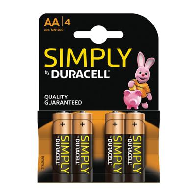 Goobay LR6 4-BL Duracell Simply Wegwerpbatterij AA Alkaline