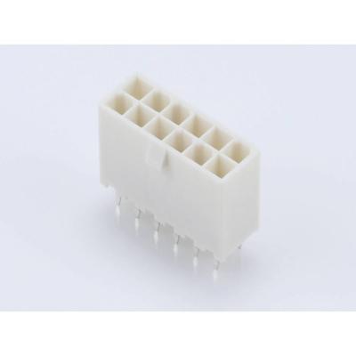 Molex 39288120 Female header, inbouw (standaard) Totaal aantal polen: 12 Rastermaat: 4.2 mm Inhoud: 1 stuk(s) Bag