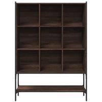 Boekenkast 102x30x141,5 cm bewerkt hout bruin eikenkleur - thumbnail