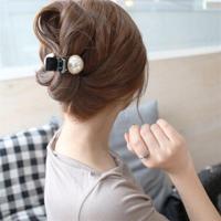 Haarspeld haaraccessoires grijp clip acryl parel banaan clip elegante kleine geur Scratch sieraden hoofdband - thumbnail