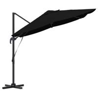 VidaXL Parasol zwart 351 x 250 x 260 cm polyester en aluminium - thumbnail