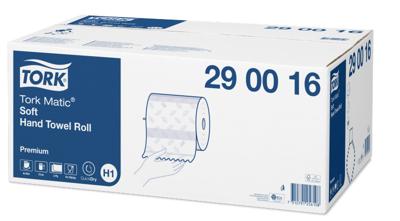 Tork Premium Matic® zachte handdoekrol, 2-laags, systeem H1, wit