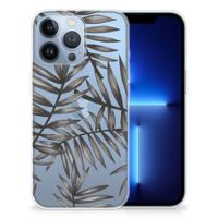 Apple iPhone 13 Pro | TPU Case | Leaves Grey - thumbnail