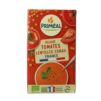 Primeal Veloute gebonden soep tomaat linzen bio 1 Liter - thumbnail