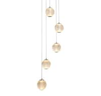 Searchlight 5-lichts hanglampAllure chroom rond - 51481-5CC - thumbnail