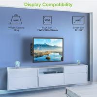 Techly ICA-LCD 923B 30 Zwart flat panel muur steun - thumbnail