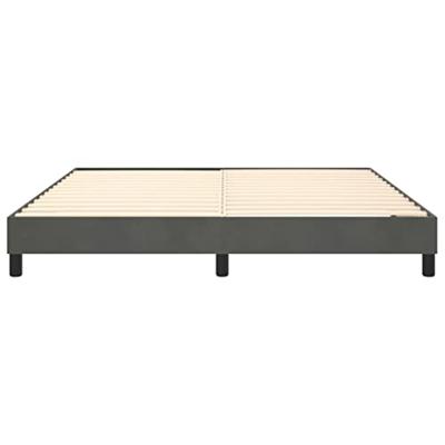 Boxspringframe fluweel donkergrijs 180x200 cm
