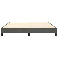 Boxspringframe fluweel donkergrijs 160x200 cm - thumbnail