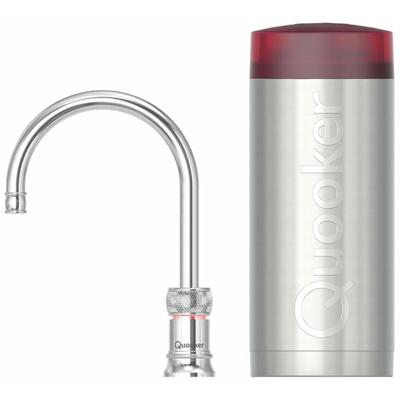 Quooker Classic Nordic Round Kokendwaterkraan Single Tap Set - Kokend Water - Chroom - Inclusief COMBI Reservoir