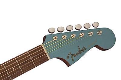 Fender Newporter Player Tidepool WN Black Pickguard elektrisch-akoestische westerngitaar - thumbnail