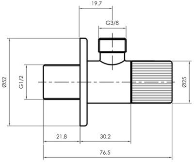 Ben Engraved Line hoekstopkraan incl. aansluitslang 1/2 x 3/8 inch mat zwart Ben Engraved Line hoekstopkraan incl. aansluitslang 1/2 x 3/8 inch mat zwart