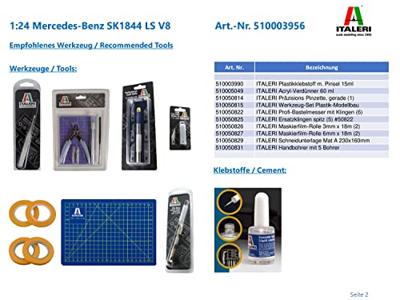 Italeri 1/24 Mercedes-Benz SK1844LS V8 Italeri 1/24 Mercedes-Benz SK1844LS V8