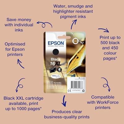 Epson 16XL zwart