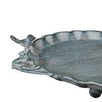 Clayre & Eef Vogelvoederbak 37x29x5 cm Blauw Ijzer Vogelbad - thumbnail