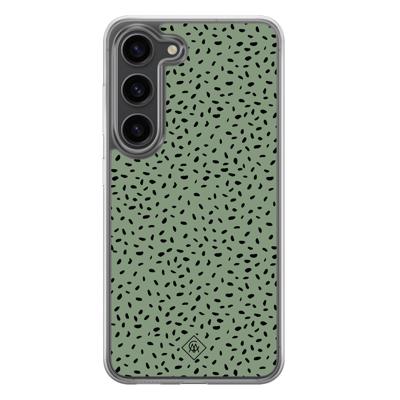Samsung Galaxy S23 Plus hybride hoesje - Green confetti Samsung Galaxy S23 Plus hybride hoesje - Green confetti