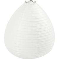 Creativ Company Rijstpapier lamp wit druppel, 27cm - thumbnail
